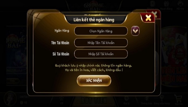 Một số lý do khiến bạn không thể rút tiền 68 Game Bài