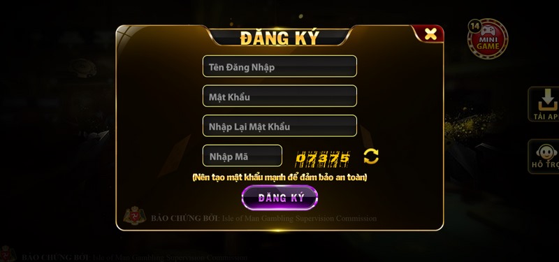 Mỗi khách chơi có thể tạo tài khoản tại ở địa chỉ 1 lần và miễn phí 
