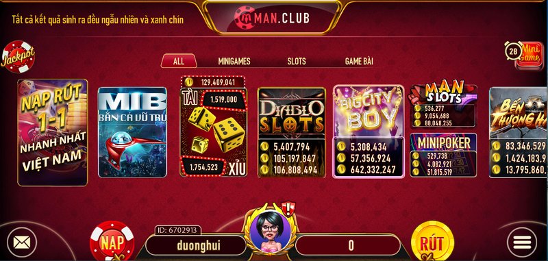 Vô số game hấp dẫn đang chờ bạn trải nghiệm