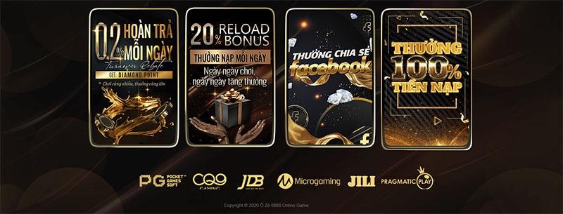 Nhiều khuyến mãi hoàn trả cực khủng cho người chơi