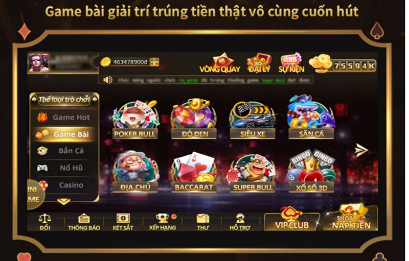 TBR mang đến đa dạng các sản phẩm game bài đổi thưởng