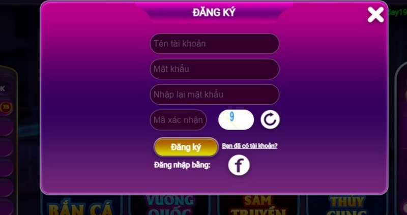 Người chơi tham gia sẽ cần nhập thông tin chính chủ 