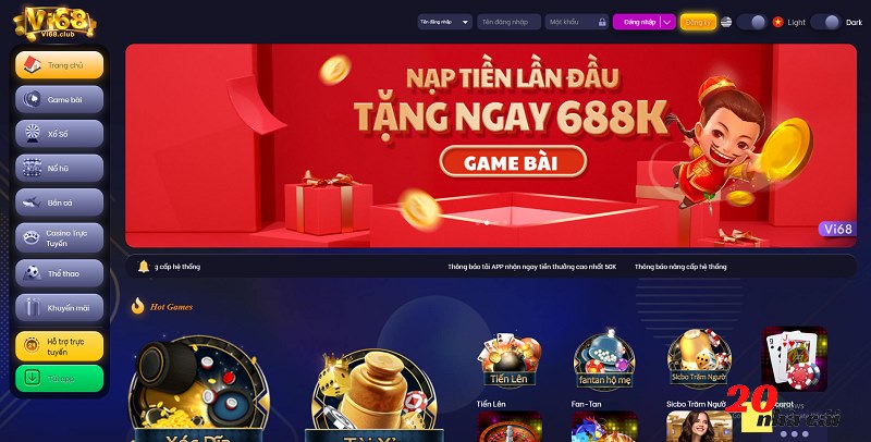 Nhiều khuyến mãi cực sốc cho thành viên của Vi68