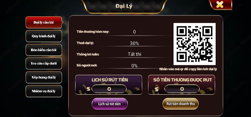 Trở thành đại lý của sân chơi này chắc chắn sẽ nhận thưởng lớn nhân đôi 