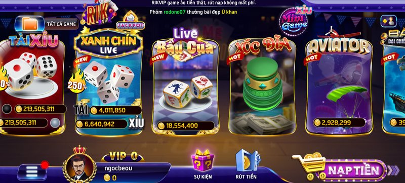 Các thông tin tổng quan về game bầu cua tại cổng Rikvip