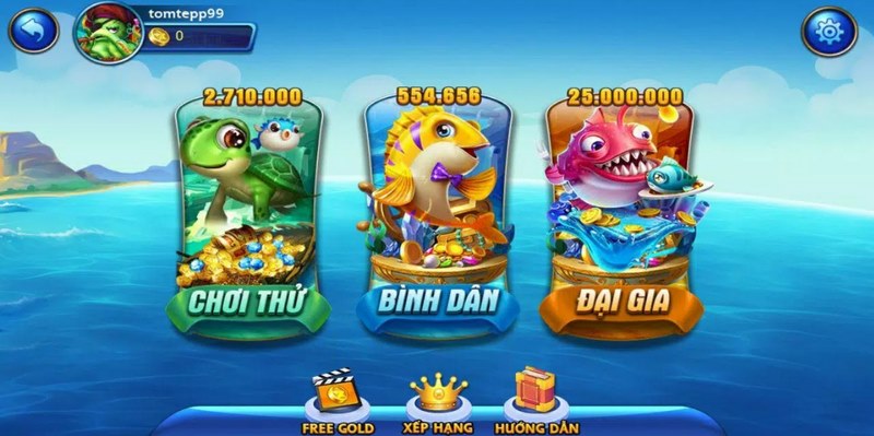 Phòng bắn cá cho người mới đúng với ý nghĩa tên gọi của nó