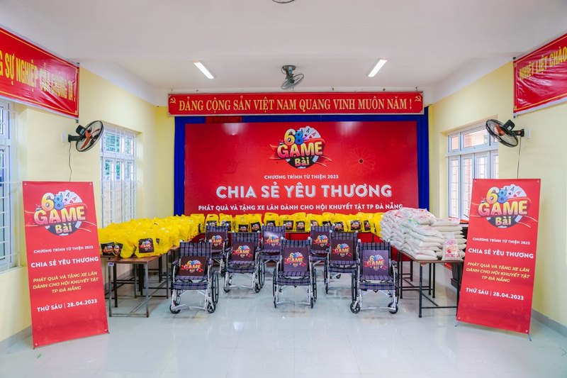 Hành trình “Chia sẻ yêu thương” của 68 game bài tặng xe lăn cho người khuyết tật