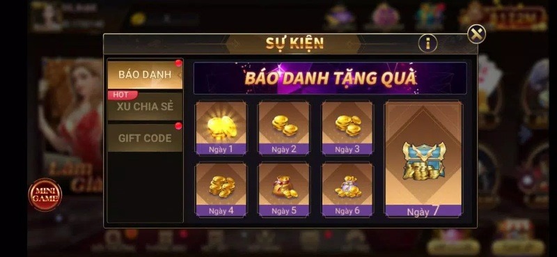 Nhiều sự kiện khuyến mãi của cổng game với giá trị khiến bạn bất ngờ