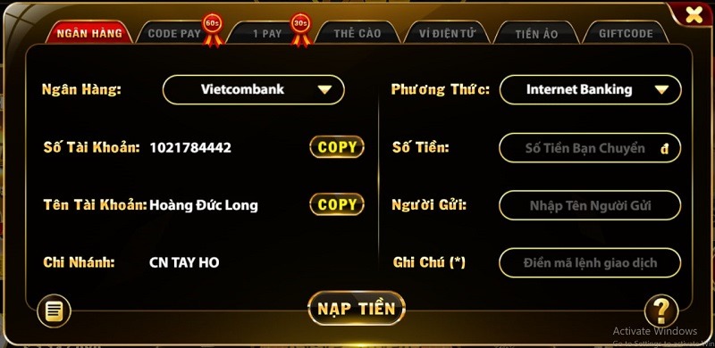 Thời gian thanh toán tiền thưởng rất nhanh, chờ quá 30 phút đó là vấn đề 