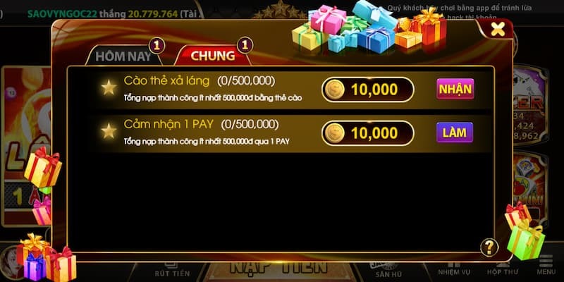 Saka Vin liên tục cập nhập các sự kiện tặng code hấp dẫn