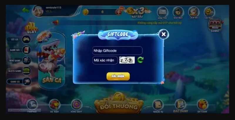 Nhận giftcode tại cổng game các bạn sẽ dễ dàng sử dụng với 3 bước