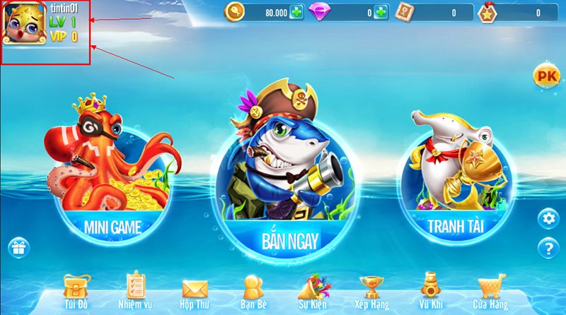 Hệ thống những phòng chơi đang xuất hiện tại cổng game Bắn cá phát lộc