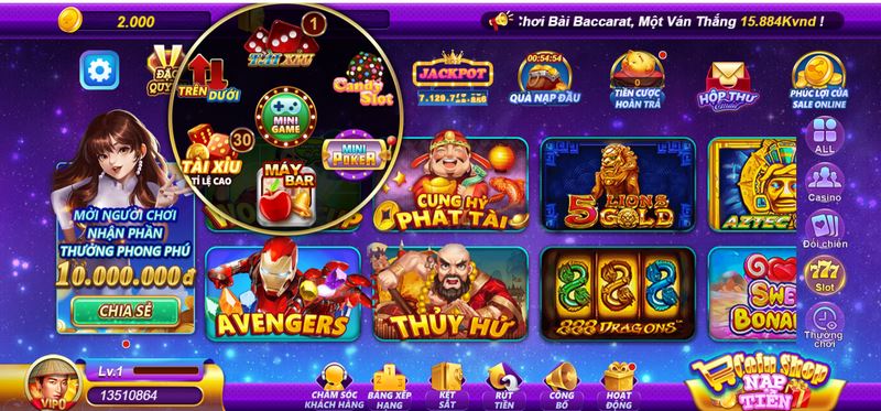 Cổng game mang đến thế giới mini game đặc biệt ấn tượng 