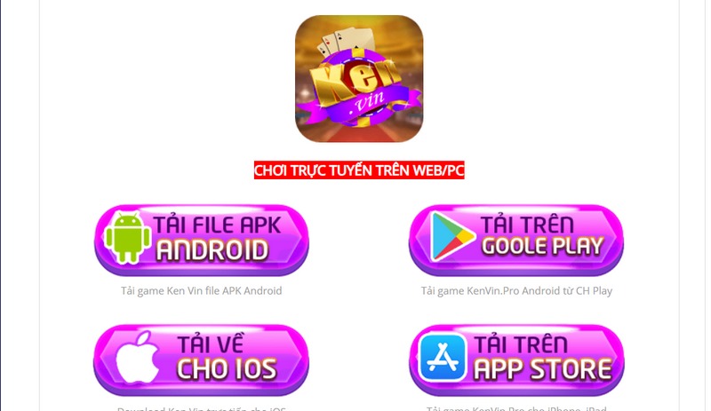 Link tải chính thức giúp hội viên cài đặt dễ dàng